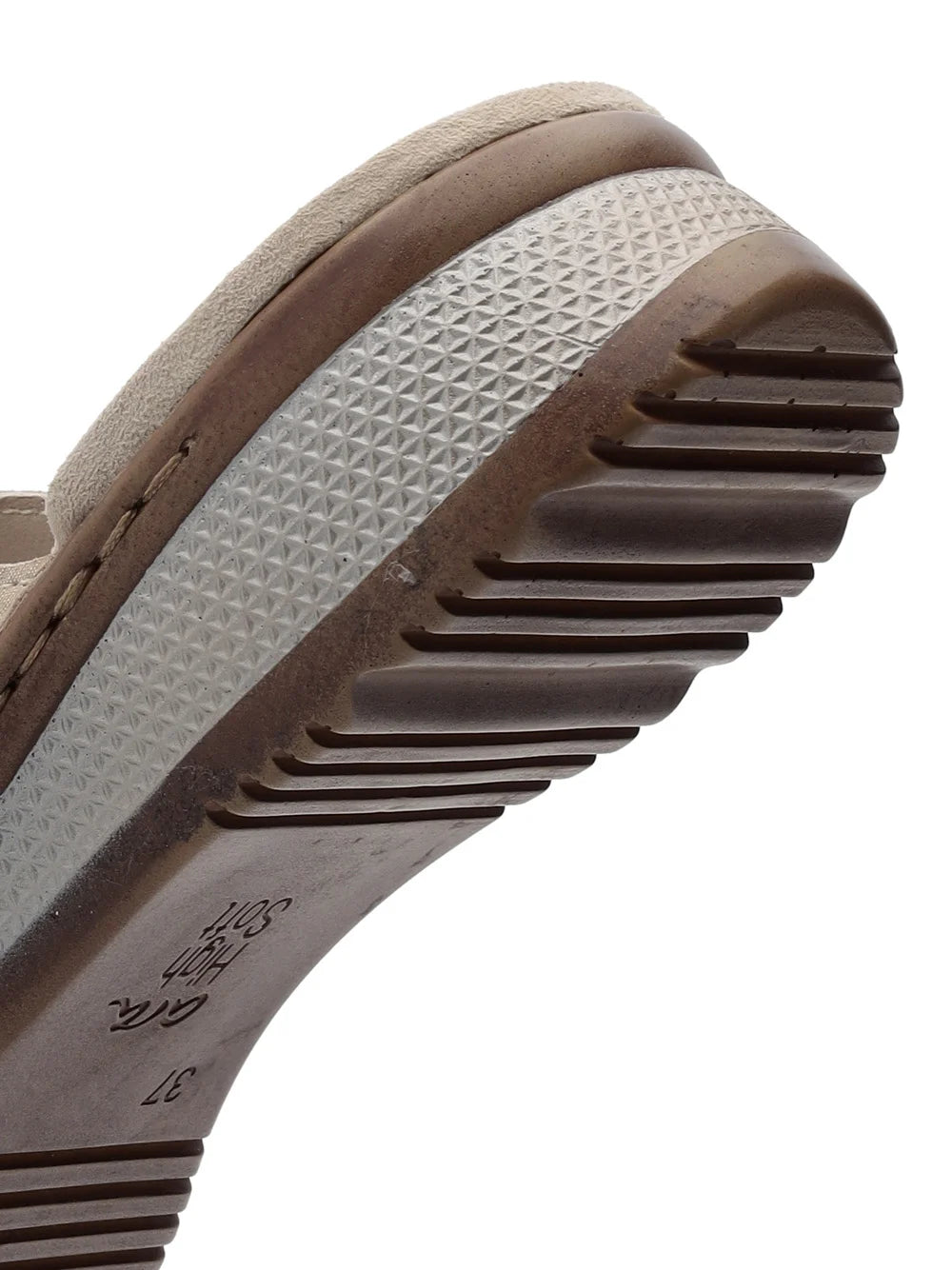 Ara Women's Hawaii 12-29003 Leather Wedge Heel Mule Sandals Metallic Sand