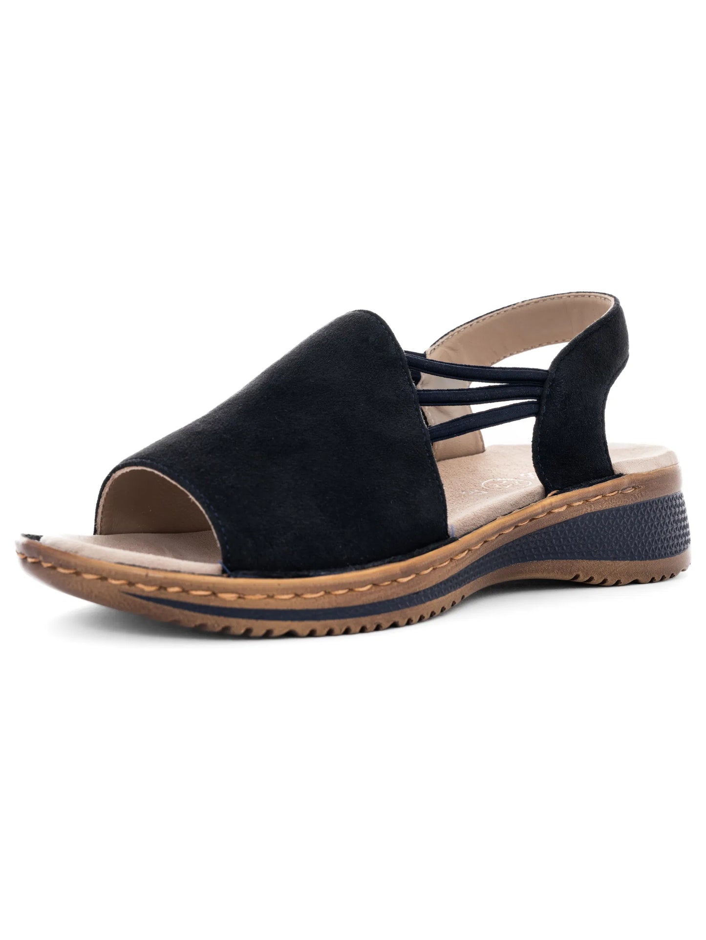 Ara Women's 1229005 Hawaii Suede Leather Sandals Blue