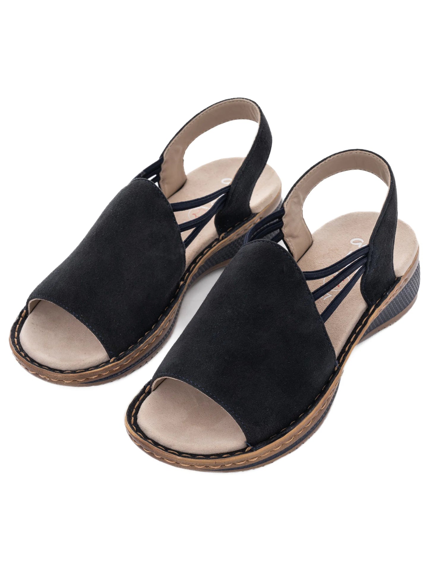 Ara Women's 1229005 Hawaii Suede Leather Sandals Blue