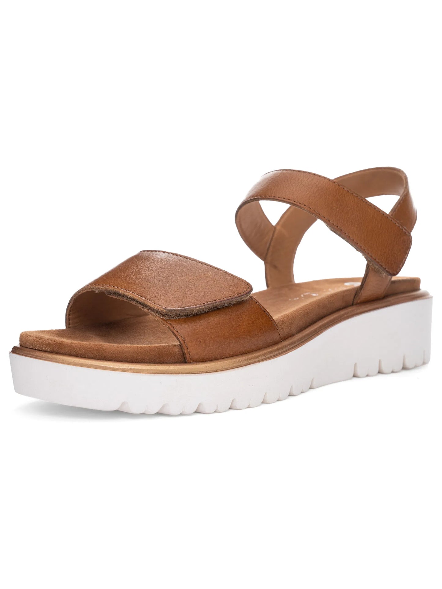 Ara Women's 1233518 Bilbao Leather Sandals Cognac Brown