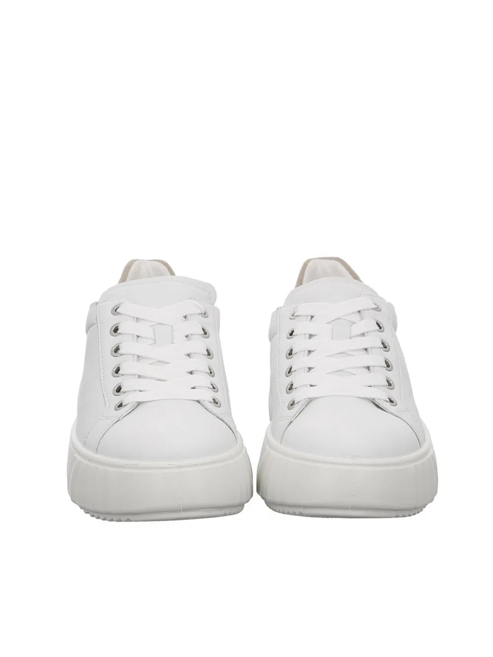 Ara Women's 1246523-04 Leather Monaco Lace-Up Sneakers White/Shell