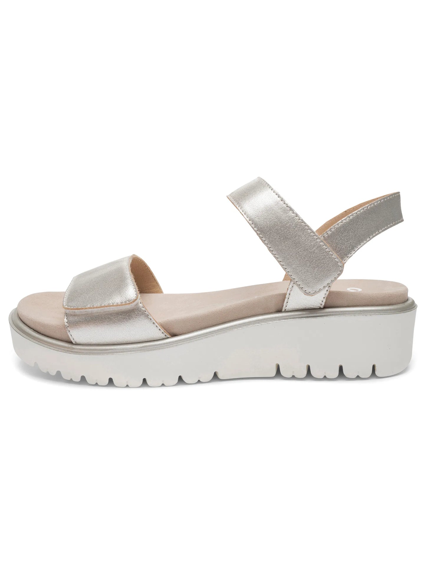 Ara Women's 1233518 Bilbao Leather Sandals Platinum Grey