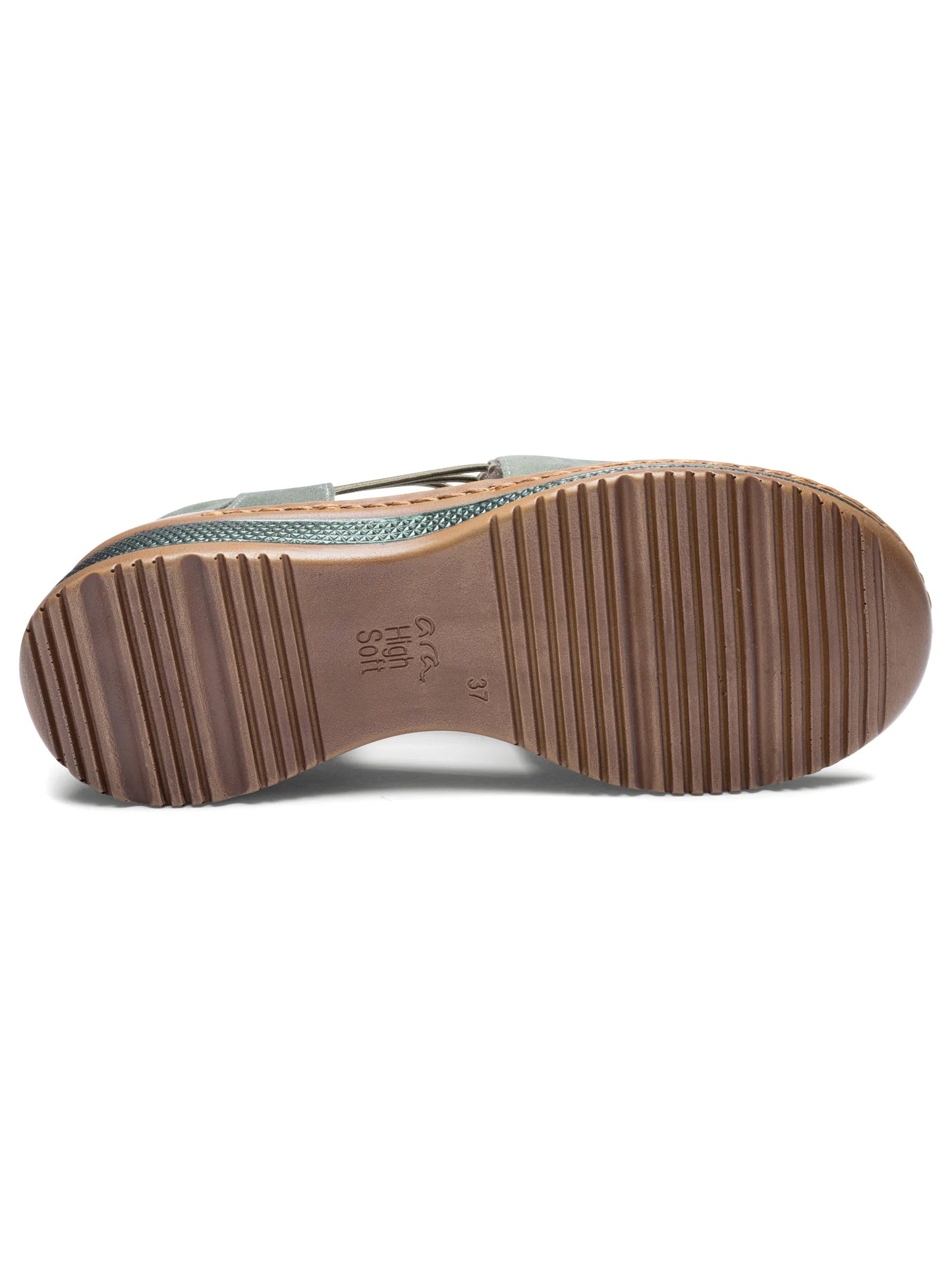 Ara Women's 1229005 Hawaii Suede Leather Sandals Thyme Green