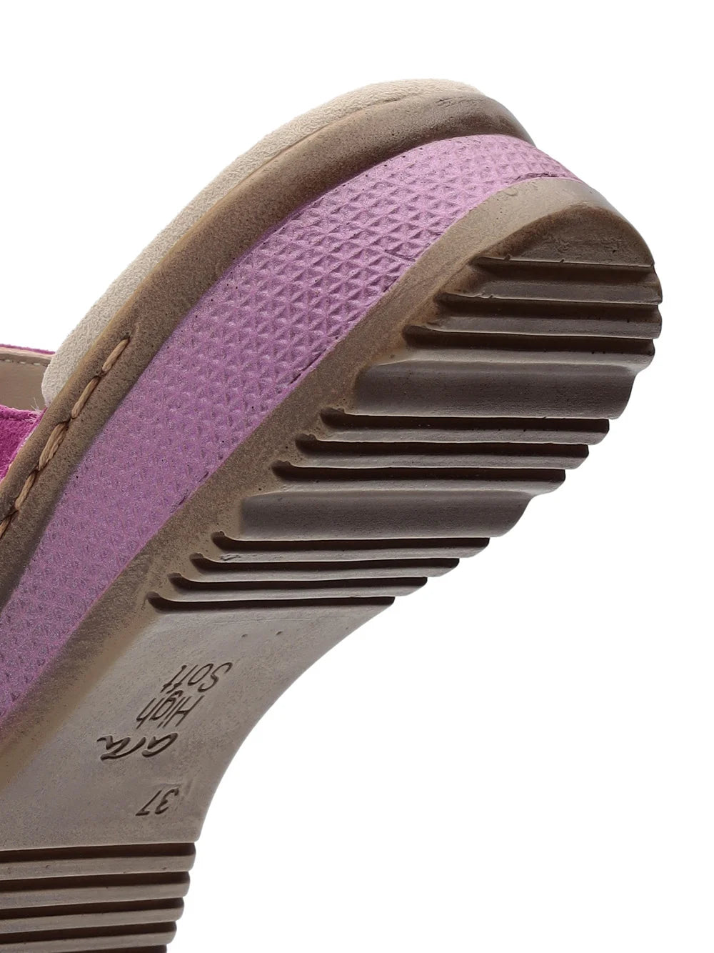 Ara Women's Hawaii 12-29003 Suede Wedge Heel Mule Sandals Pink