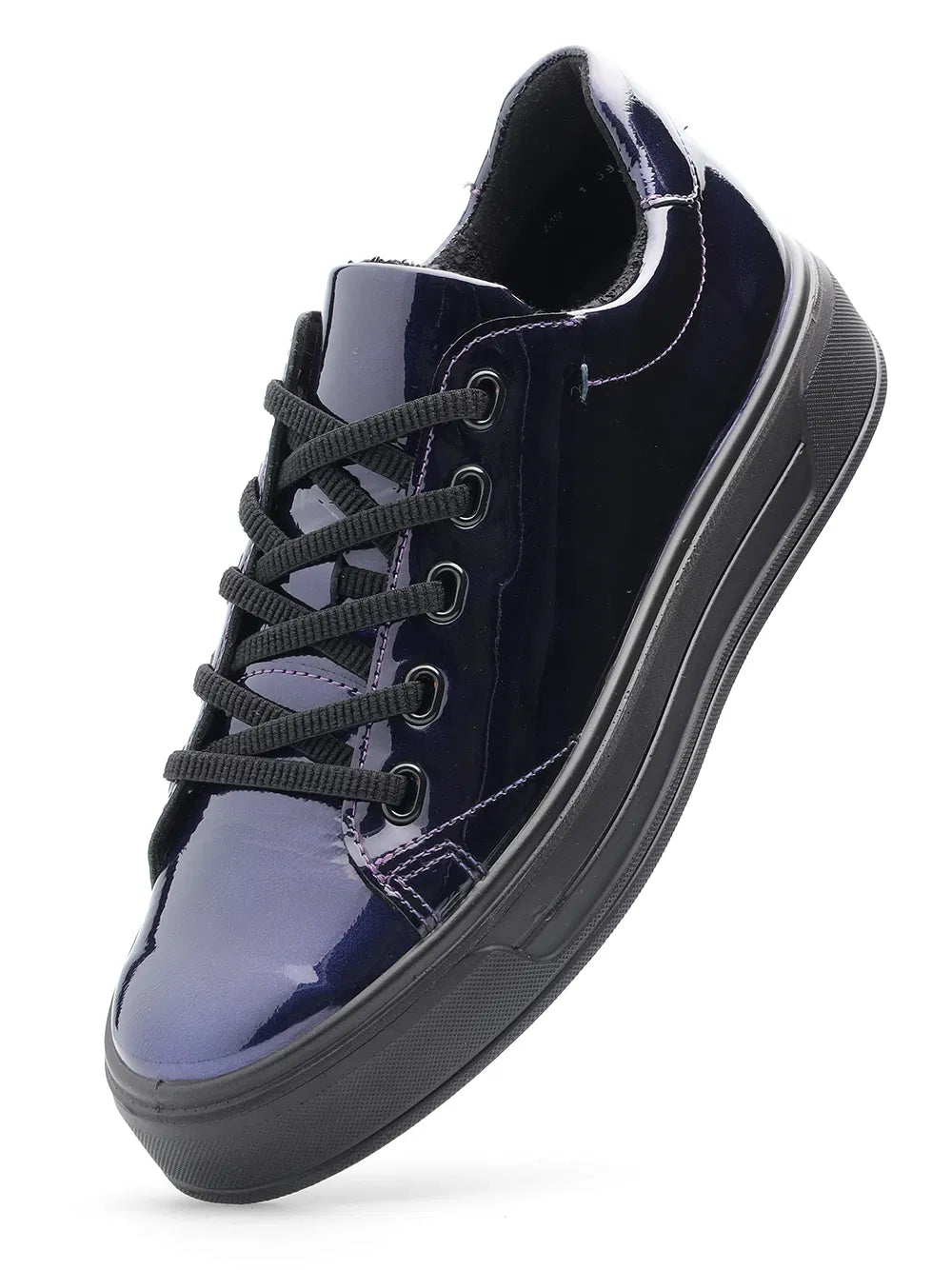 Ara Women's 1223042-17 Canberra Leather Sneakers Plum Purple