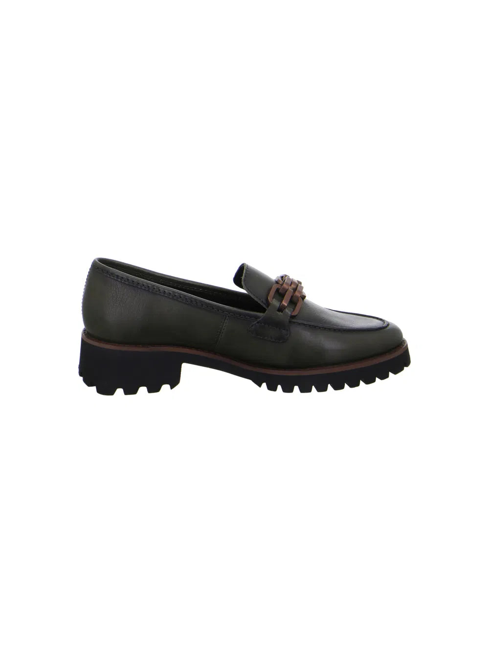 Ara Women's 1231241-16 Kent Leather Loafers Olive Green