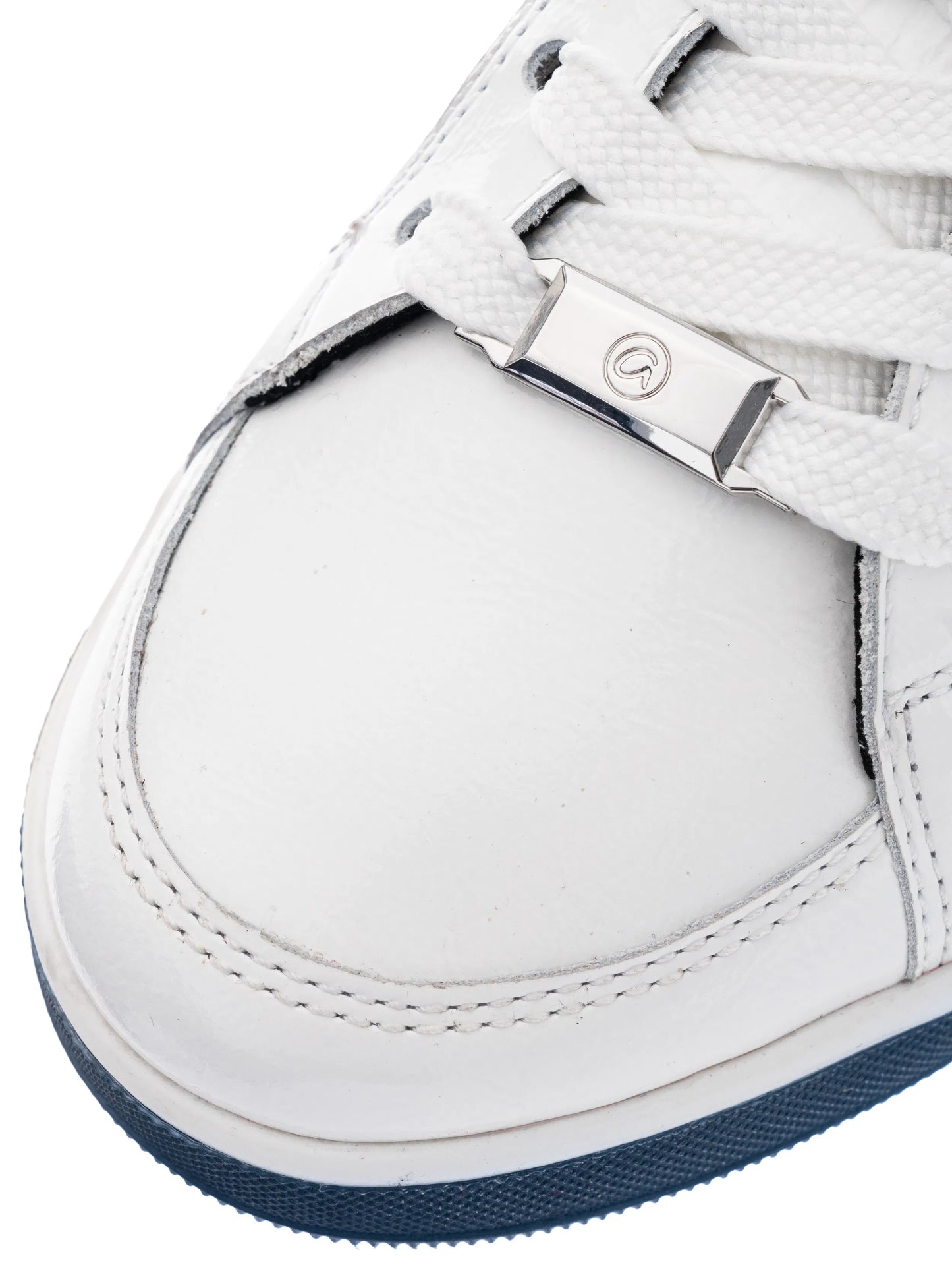 Ara Women's 1234432-82 Leather Rom Lace-Up Sneakers White/Flame
