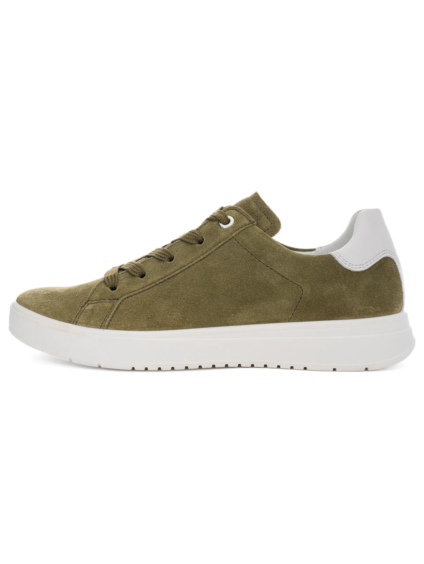 Ara Women's 1250016-06 Velour Rom Lace-Up Sneakers Herb Green