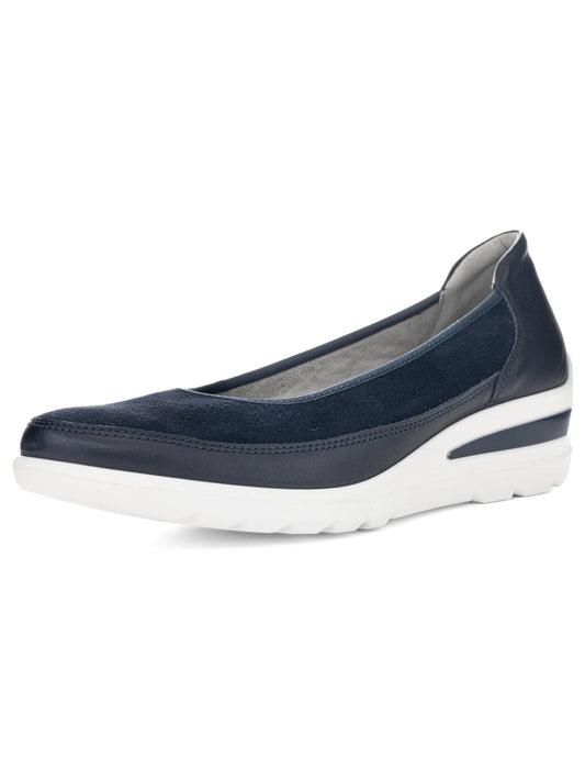 Ara Women's 1250664-02 Leather Court Shoes Zurich Blue