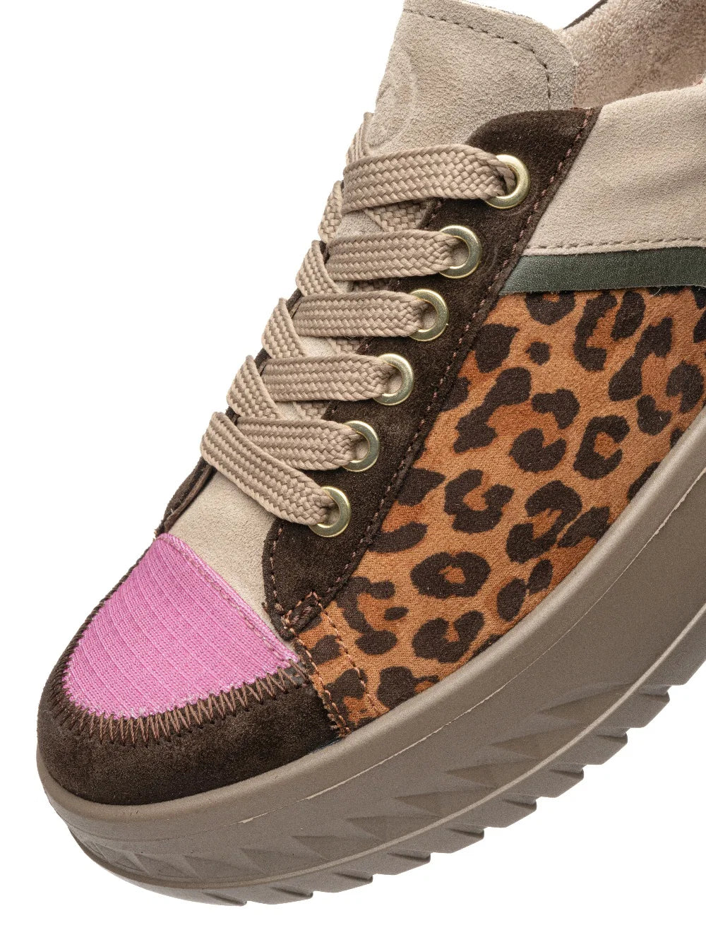 Ara Women's 12-46711-19 Platform Sneakers - Leopard/Multi