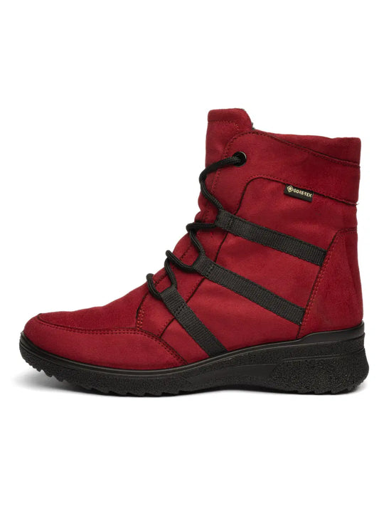 Ara Women's 12-58504-01 Waterproof Winter Boots in Ruby Red