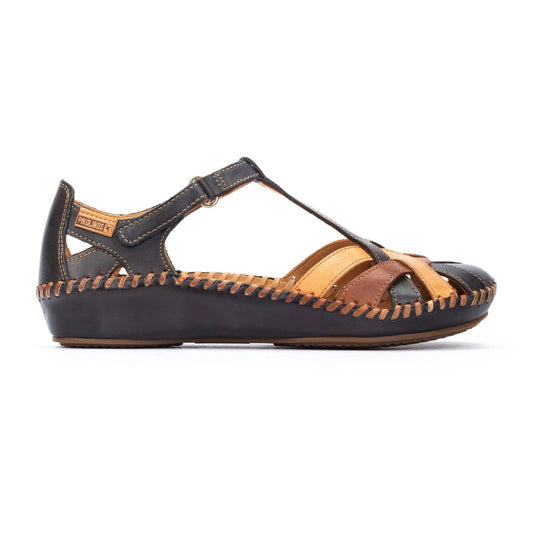 Pikolinos Women's P. Vallarta 655-0732C5 Leather Sandals Navy Blue