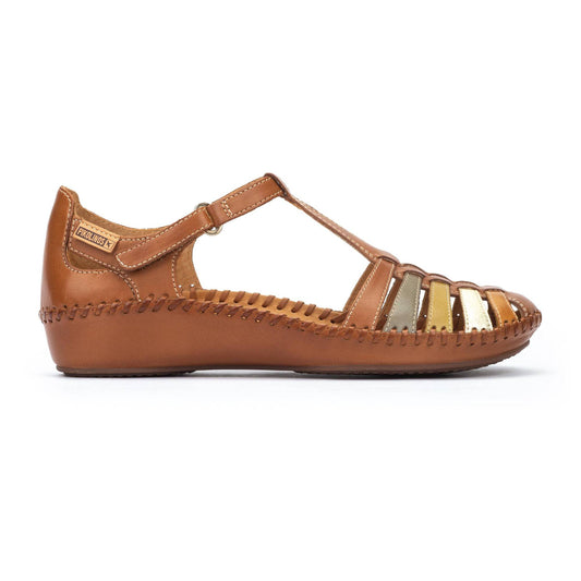 Pikolinos Women's P. Vallarta 655-0843C4 Leather Sandals Brandy Brown