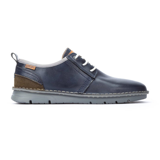 Pikolinos Men's Rivas M3T-4232C1 Leather Lace-Up Shoes Blue