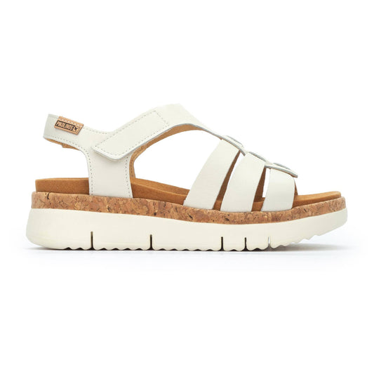 Pikolinos Women's Palma W4N-0754 Leather Wedge Sandals Nata Beige