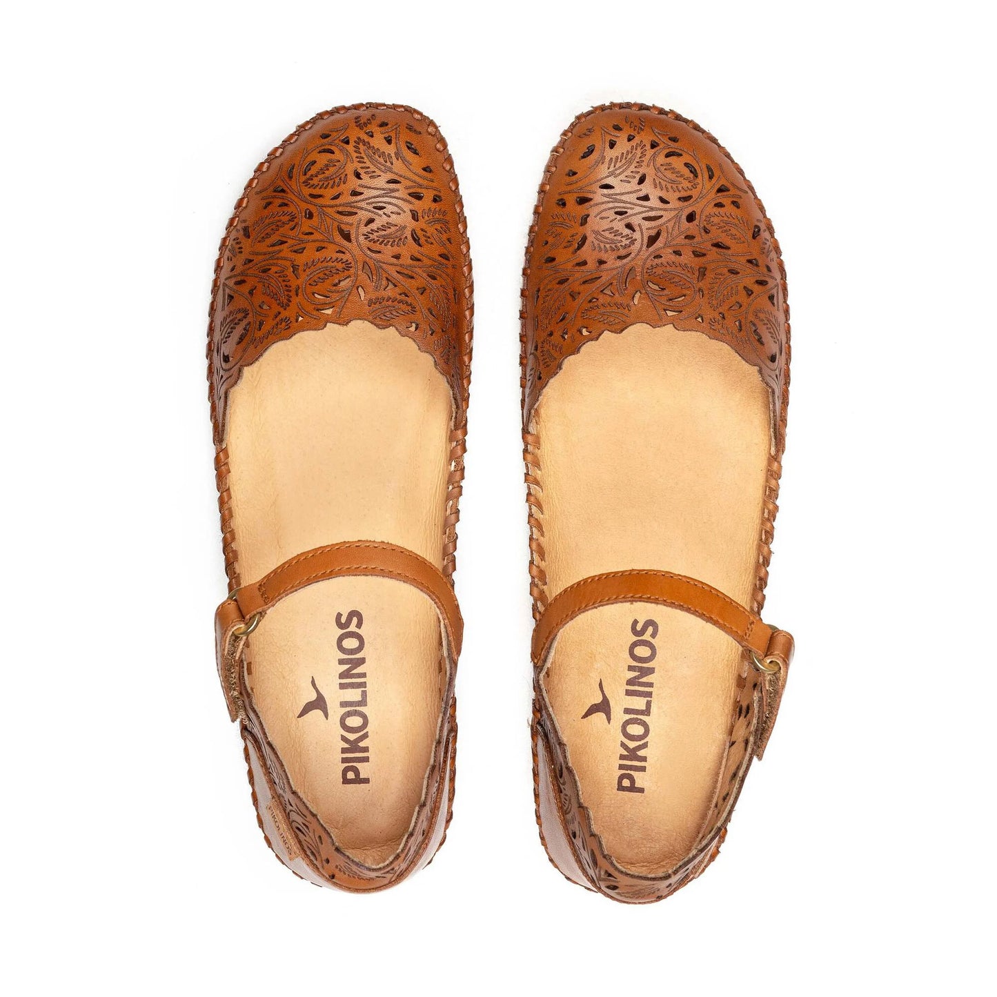 Pikolinos Women's P. Vallarta 655-0906 Leather Sandals Brandy Brown