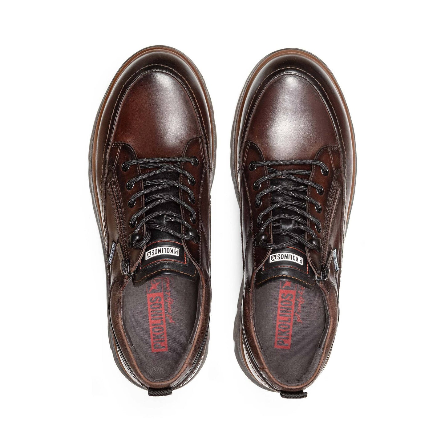 Pikolinos Men's Vigo M3M-4163C1 Leather Lace-Up Shoes Olmo Brown