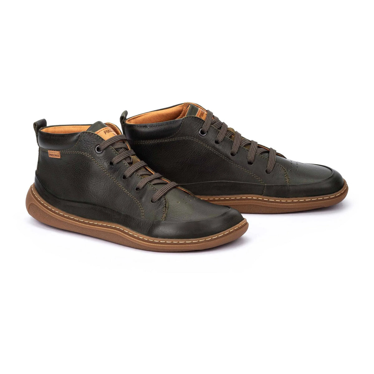 Pikolinos Unisex Aranjuez U9F-8055C1 Leather Ankle Boots Pine Green
