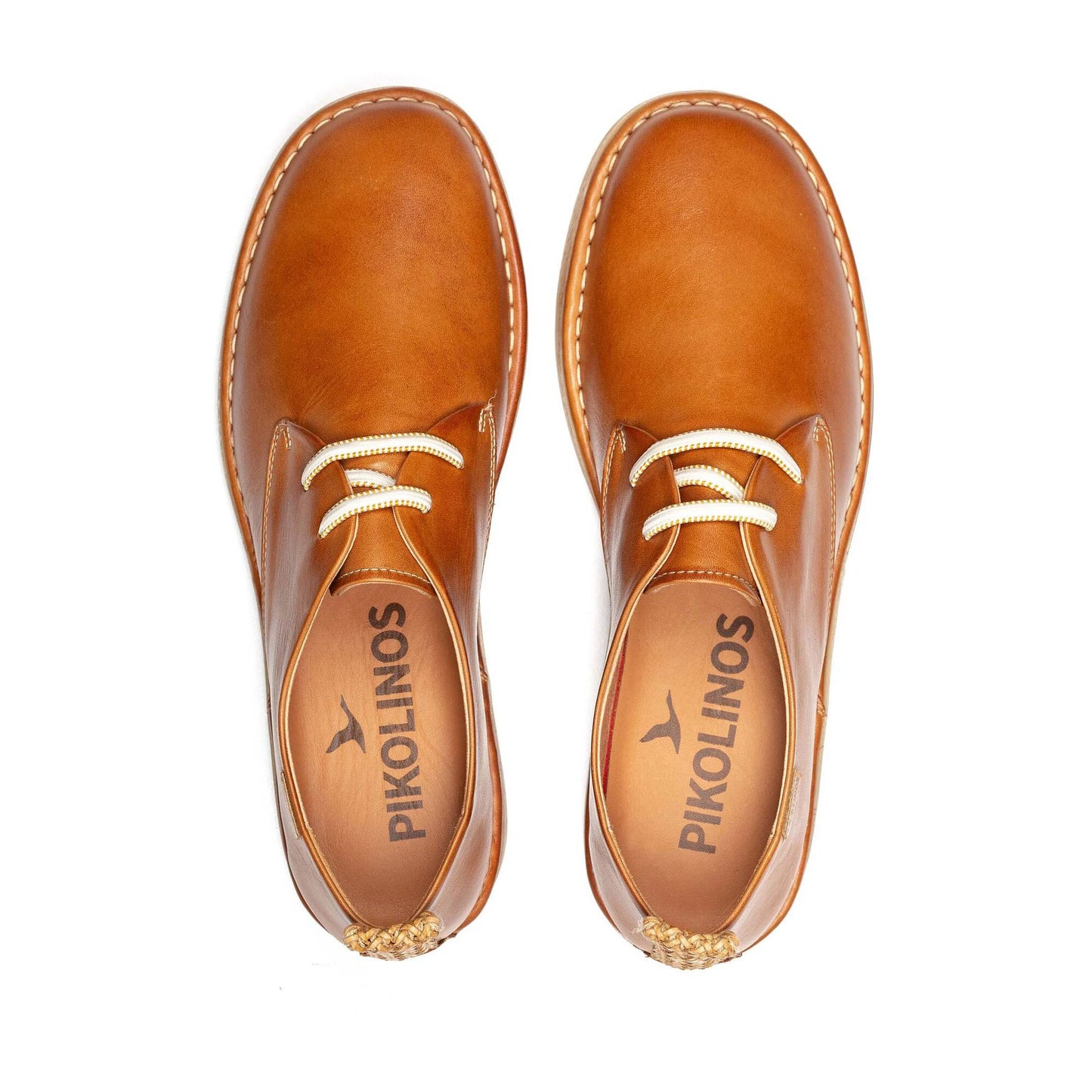Pikolinos Women's Noia W5W-4535 Leather Lace-Up Shoes Brandy Brown
