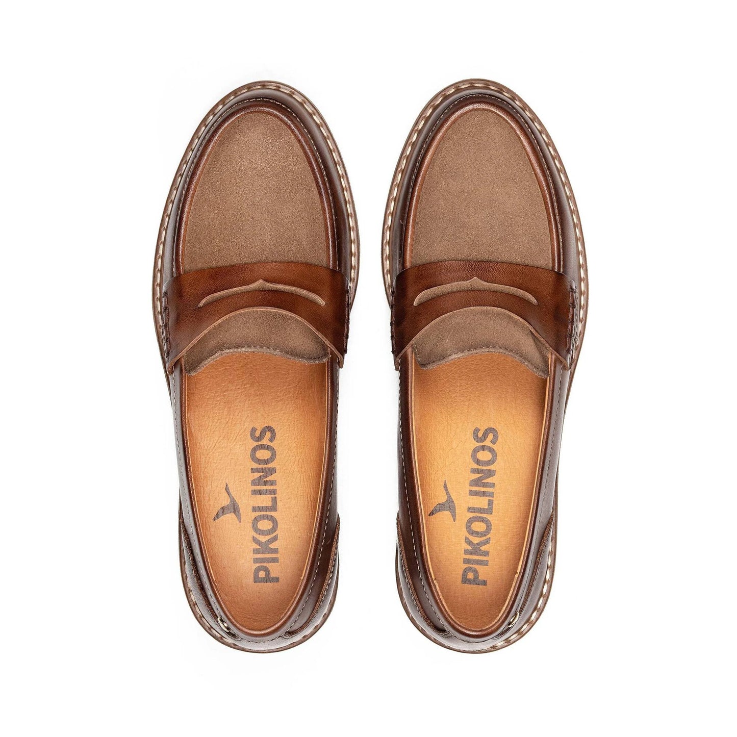 Pikolinos Women's Aldaya W8J-3541C6 Leather Loafer Shoes Topo Brown