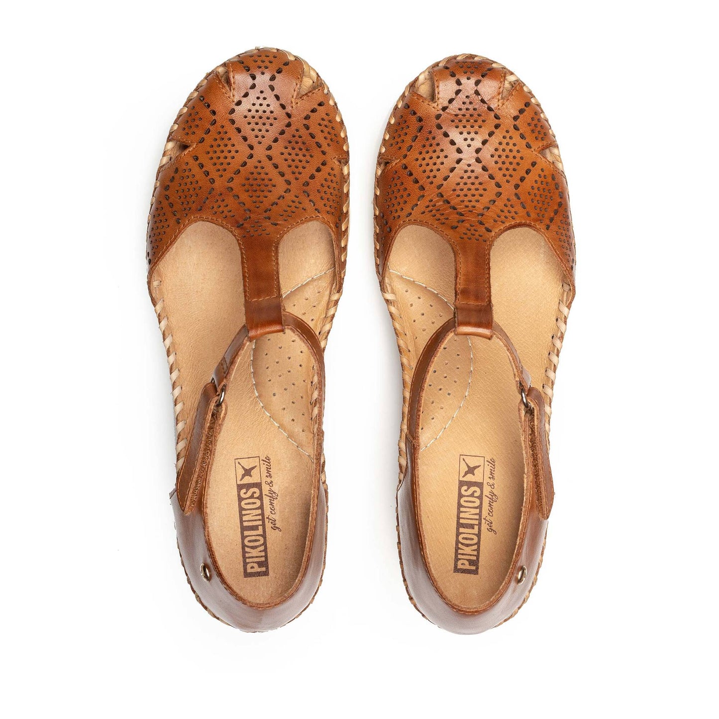 Pikolinos Women's W3Z-1991 Aguadulce Leather Wedge Sandals Brandy Brown