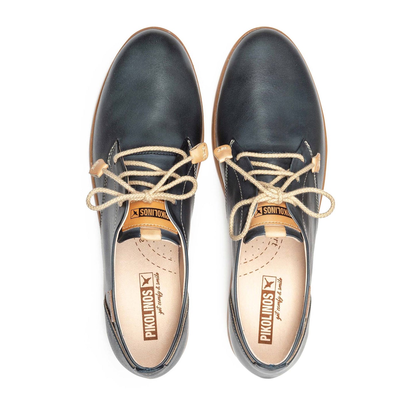 Pikolinos Women's W2Y-4787C1 Gandia Leather Shoes Ocean Blue
