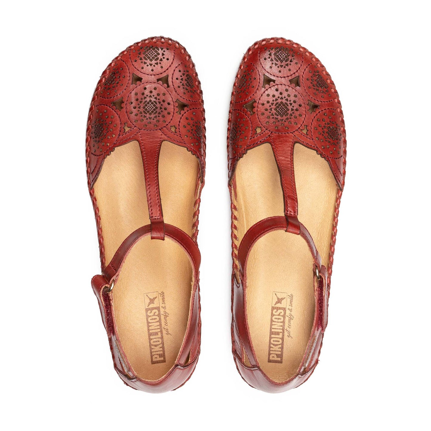 Pikolinos Women's 655-0734 P. Vallarta Leather Sandals Sandia