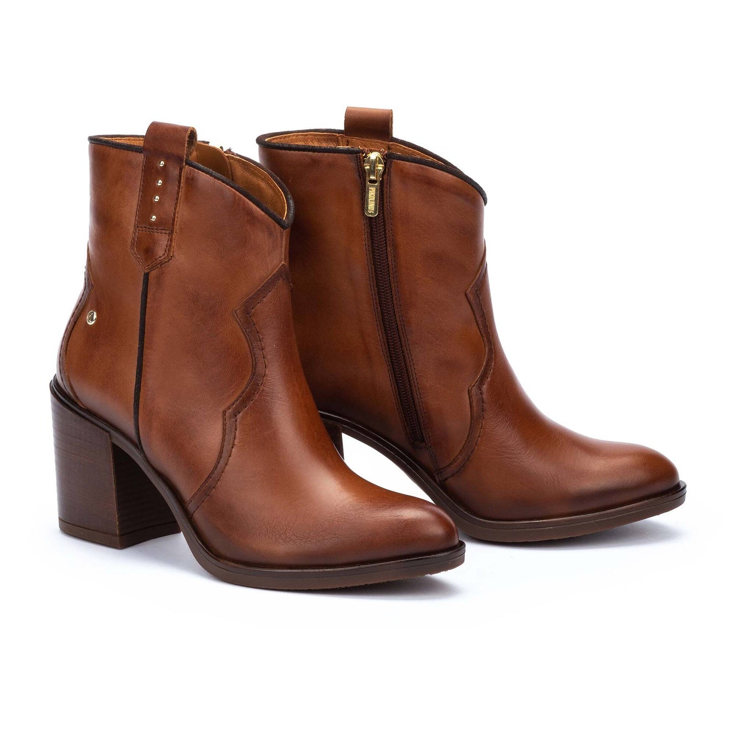 Pikolinos Women's Rioja W7Y-8957 Leather Western Ankle Boots Cuero Brown