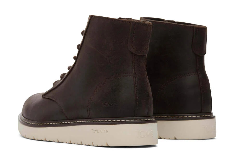 TOMS Men's Leather Navi TRVL Lite Ranger Boot Dark Brown