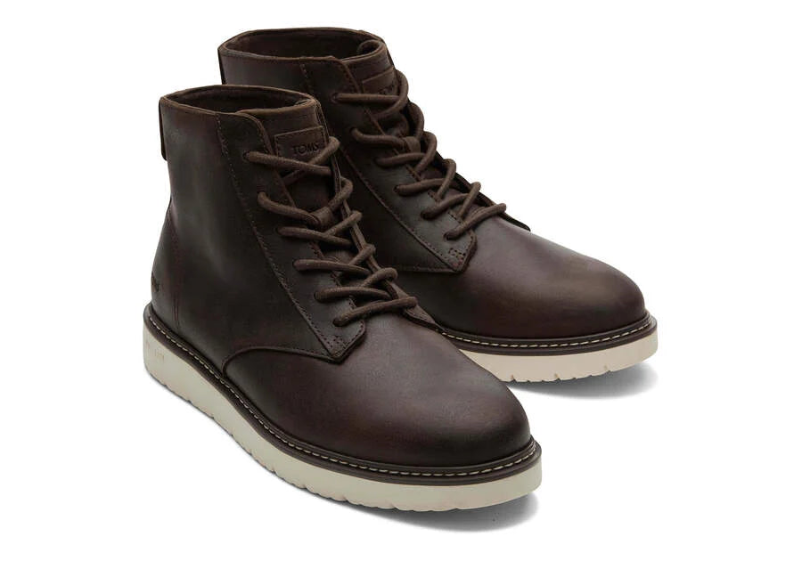 TOMS Men's Leather Navi TRVL Lite Ranger Boot Dark Brown