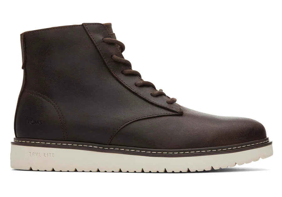 TOMS Men's Leather Navi TRVL Lite Ranger Boot Dark Brown