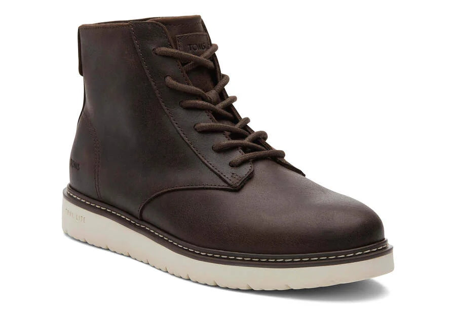 TOMS Men's Leather Navi TRVL Lite Ranger Boot Dark Brown