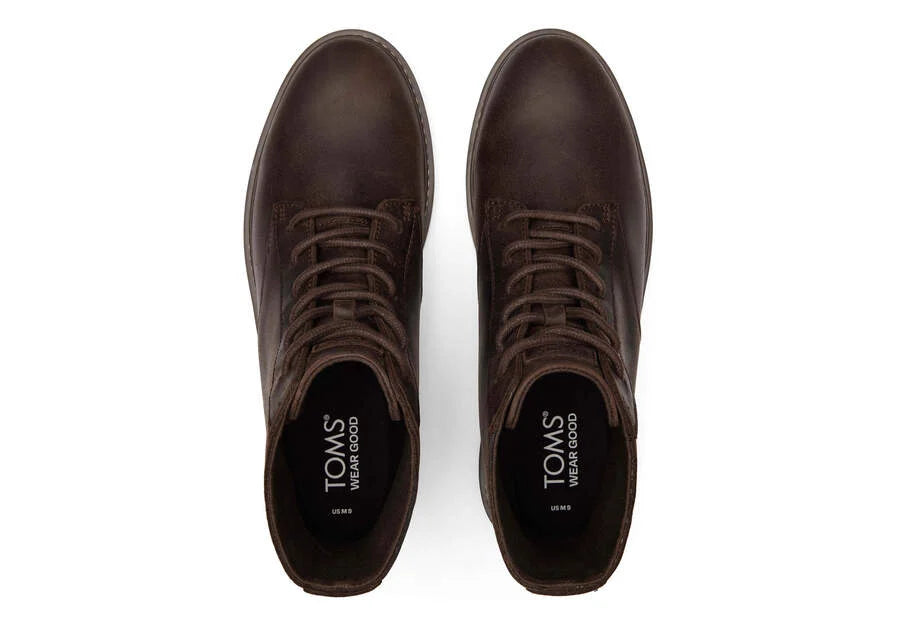 TOMS Men's Leather Navi TRVL Lite Ranger Boot Dark Brown
