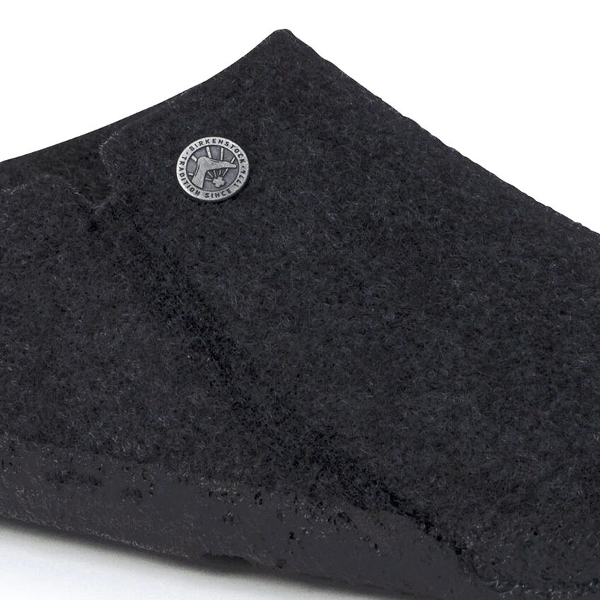 Birkenstock Unisex Zermatt Shearling Wool Felt Clog Slippers Anthracite Grey