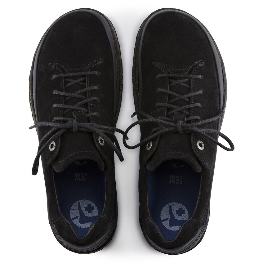 Birkenstock Unisex Honnef Suede Leather Sneakers Black