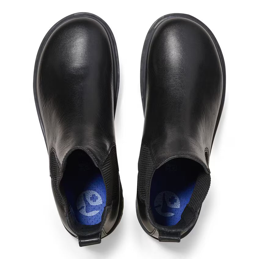 Birkenstock Women's Highwood Slip On Leather Chelsea Boots Black