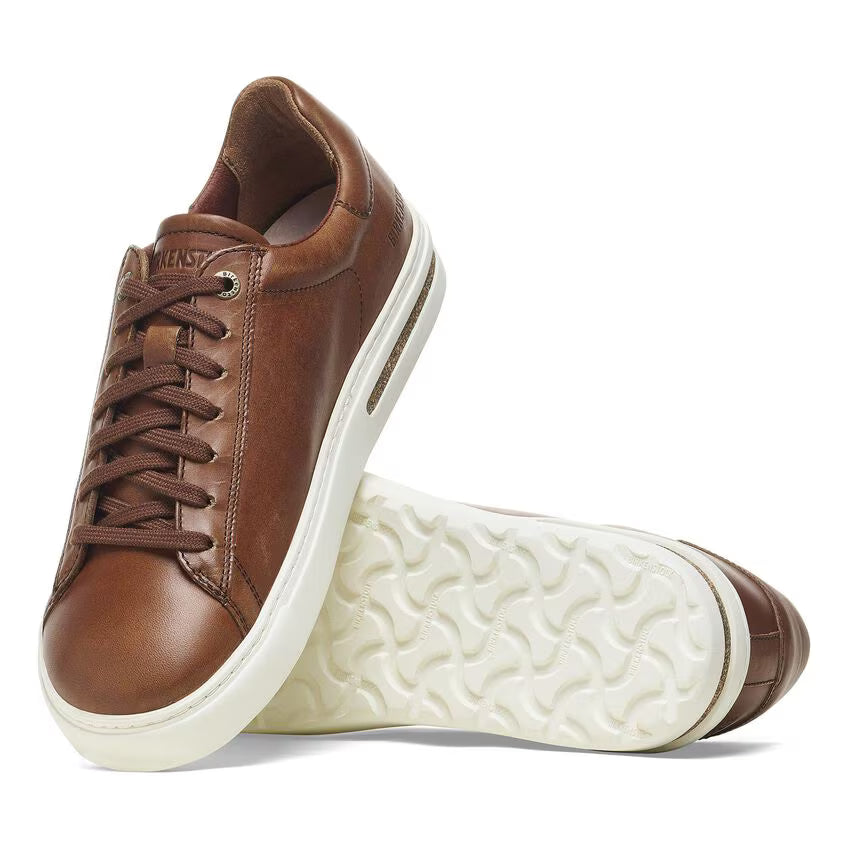 Birkenstock Unisex Bend Leather Low Casual Trainers Cognac Brown