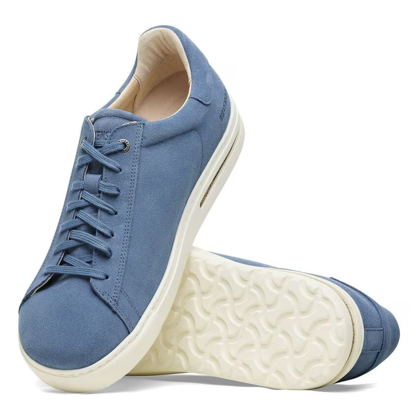 Birkenstock Unisex Bend Leather Low Casual Trainers Elemental Blue