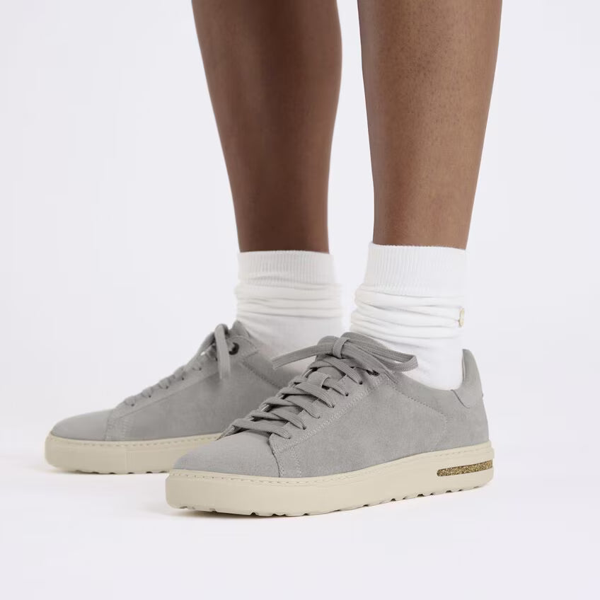 Birkenstock Unisex Bend Leather Low Casual Trainers Stone Coin