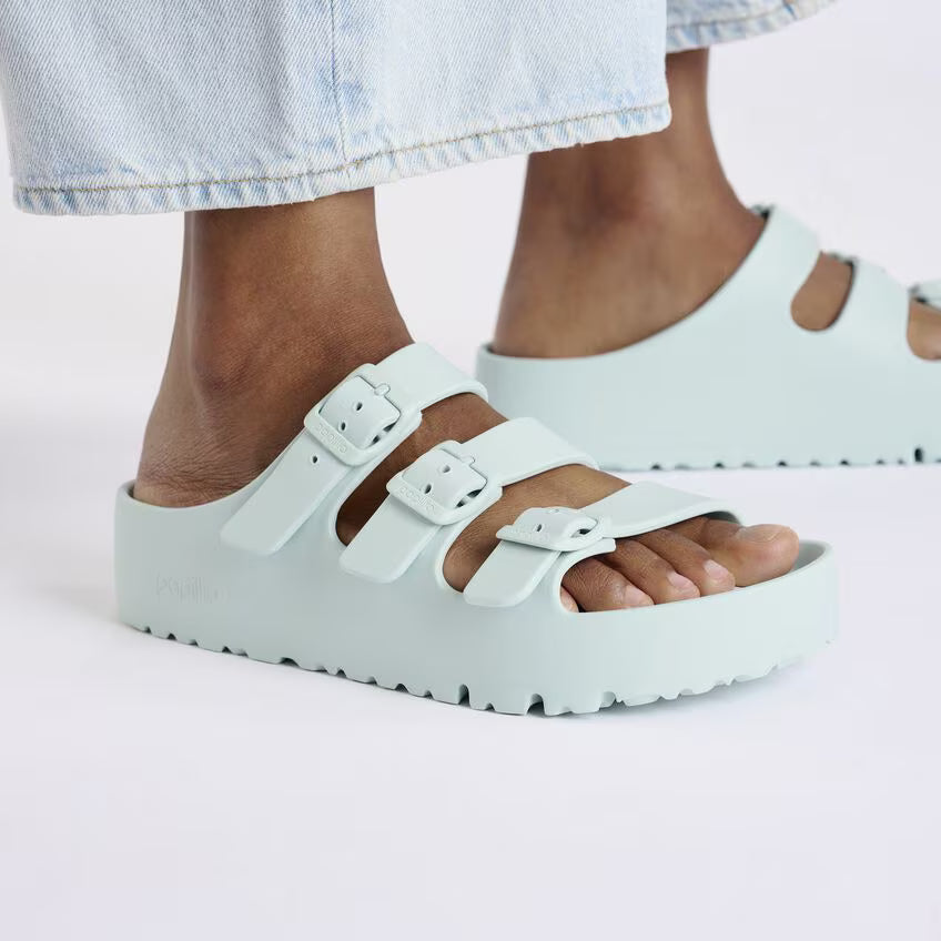 Birkenstock Women's Florida III Flex Platform Sandals Surf Green