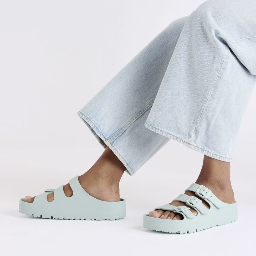 Birkenstock Women's Florida III Flex Platform Sandals Surf Green