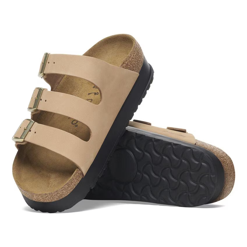 Birkenstock Women's Florida III Flex Platform Sandals Sandcastle