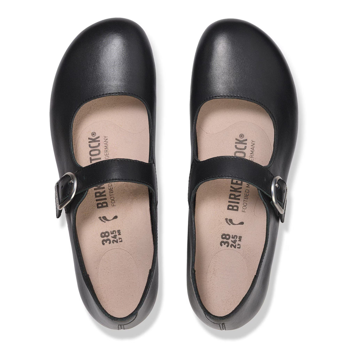 Birkenstock Women's Santa Clarita Leather Shoes Black
