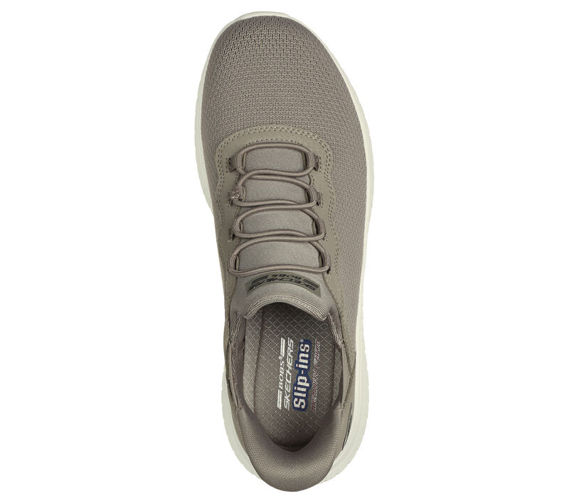 Skechers Women's 117500W/TPE Slip-ins: BOBS Sport Squad Chaos Trainers Taupe