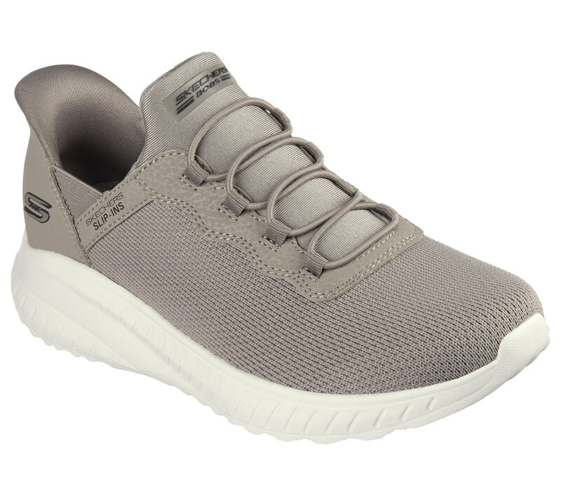 Skechers Women's 117500W/TPE Slip-ins: BOBS Sport Squad Chaos Trainers Taupe