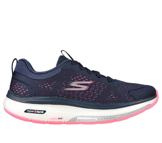 Skechers Women's 124933/NVHP GO WALK Workout Walker - Outpace Trainers Navy Hot Pink