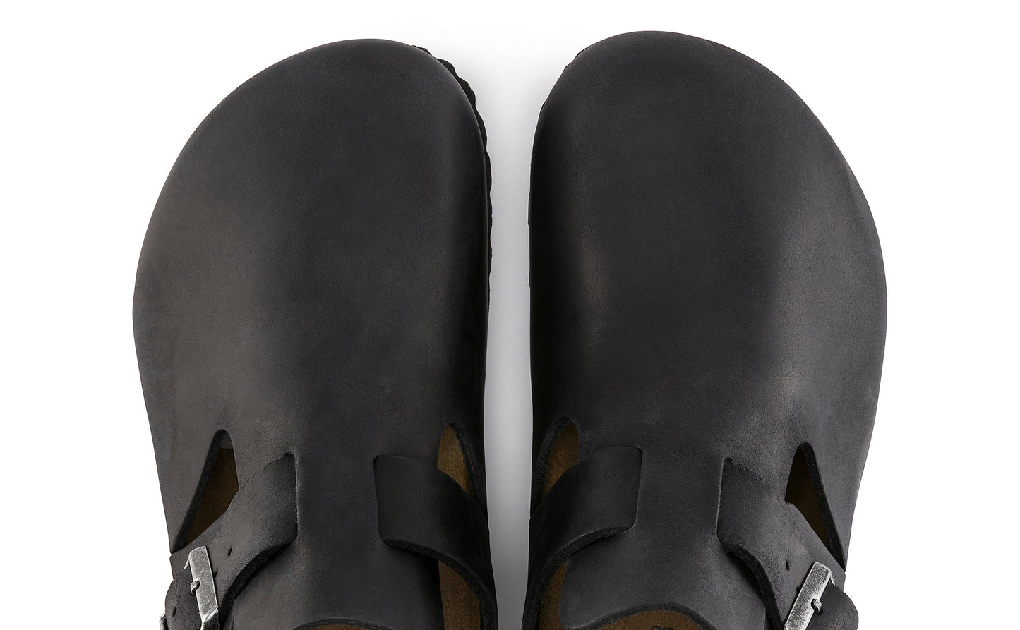Birkenstock Unisex's London Oiled Leather Clog Shoes Black