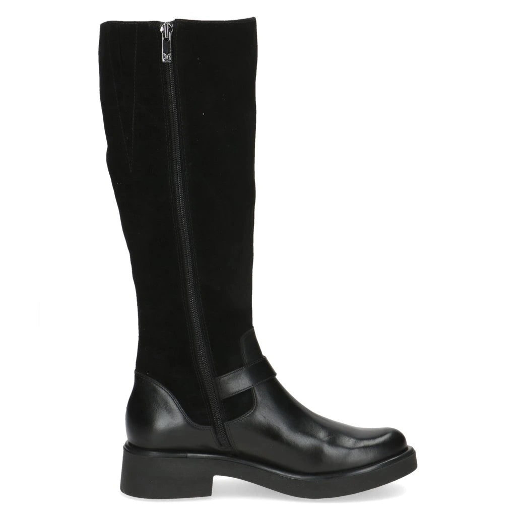 Caprice Women's 9-25504-43 Leather Knee High Boots Black