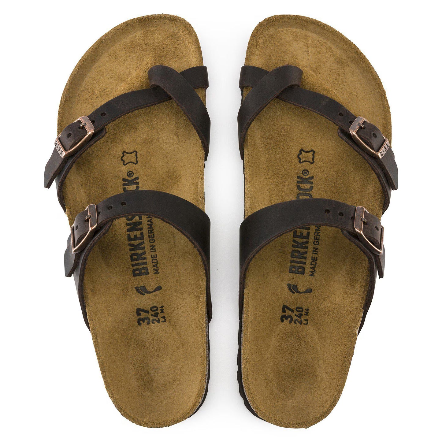 Birkenstock Women's Mayari Oiled Leather Sandals Habana Brown