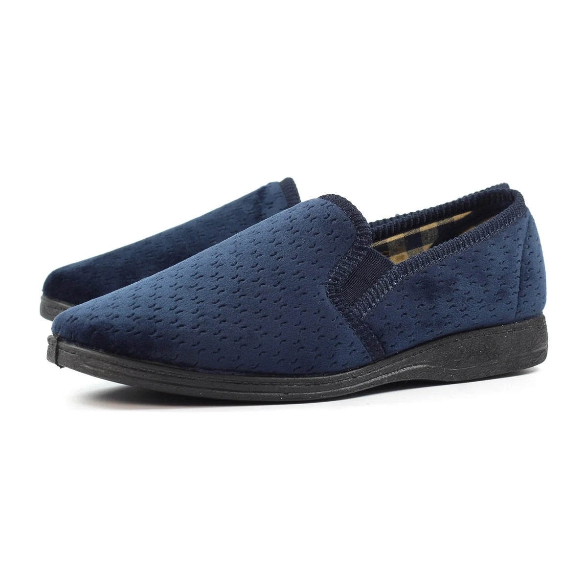 Lunar Men's Lazy Dogz KMD105 BL Tamar II Blue Slipper